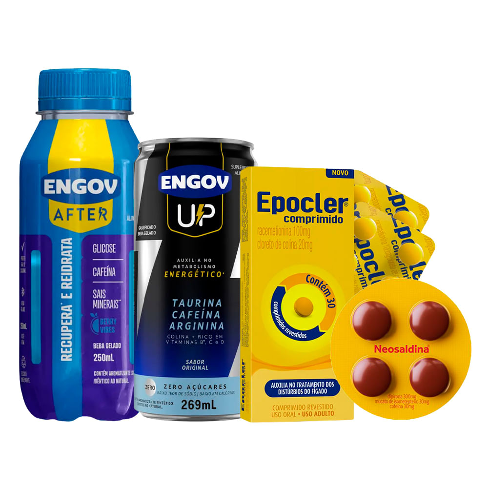 Kit Engov Up e After + Neosa + Epocler – 30 Comprimidos