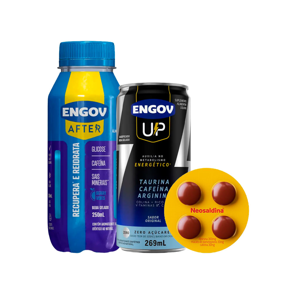 Kit Engov Up e After  + Neosa – Blister com 4 Drágeas